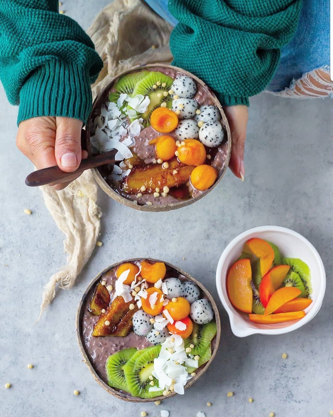 Creamy Chocolate Oats with Caramelized Bananas