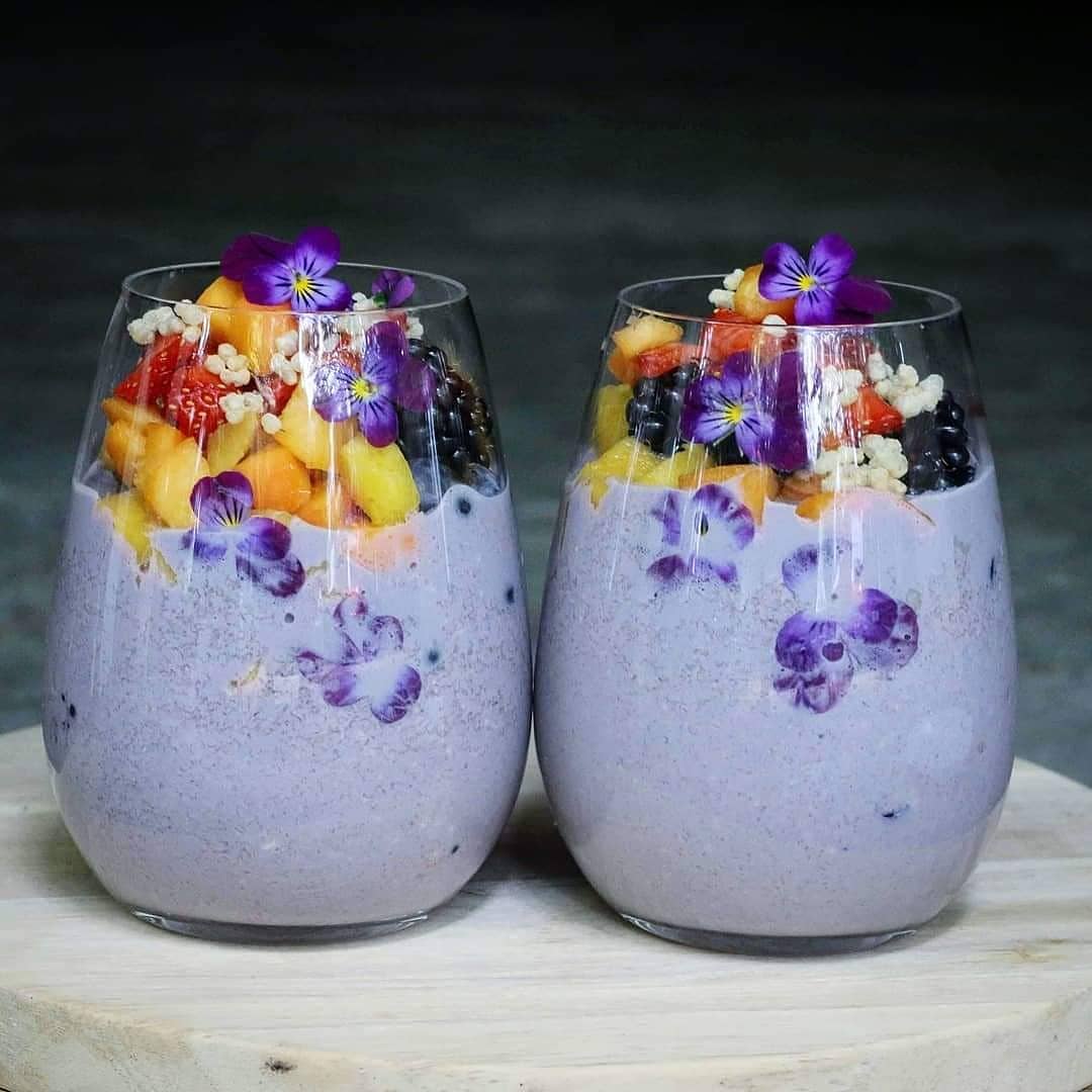Colorful Oat Breakfast with Fresh Fruits