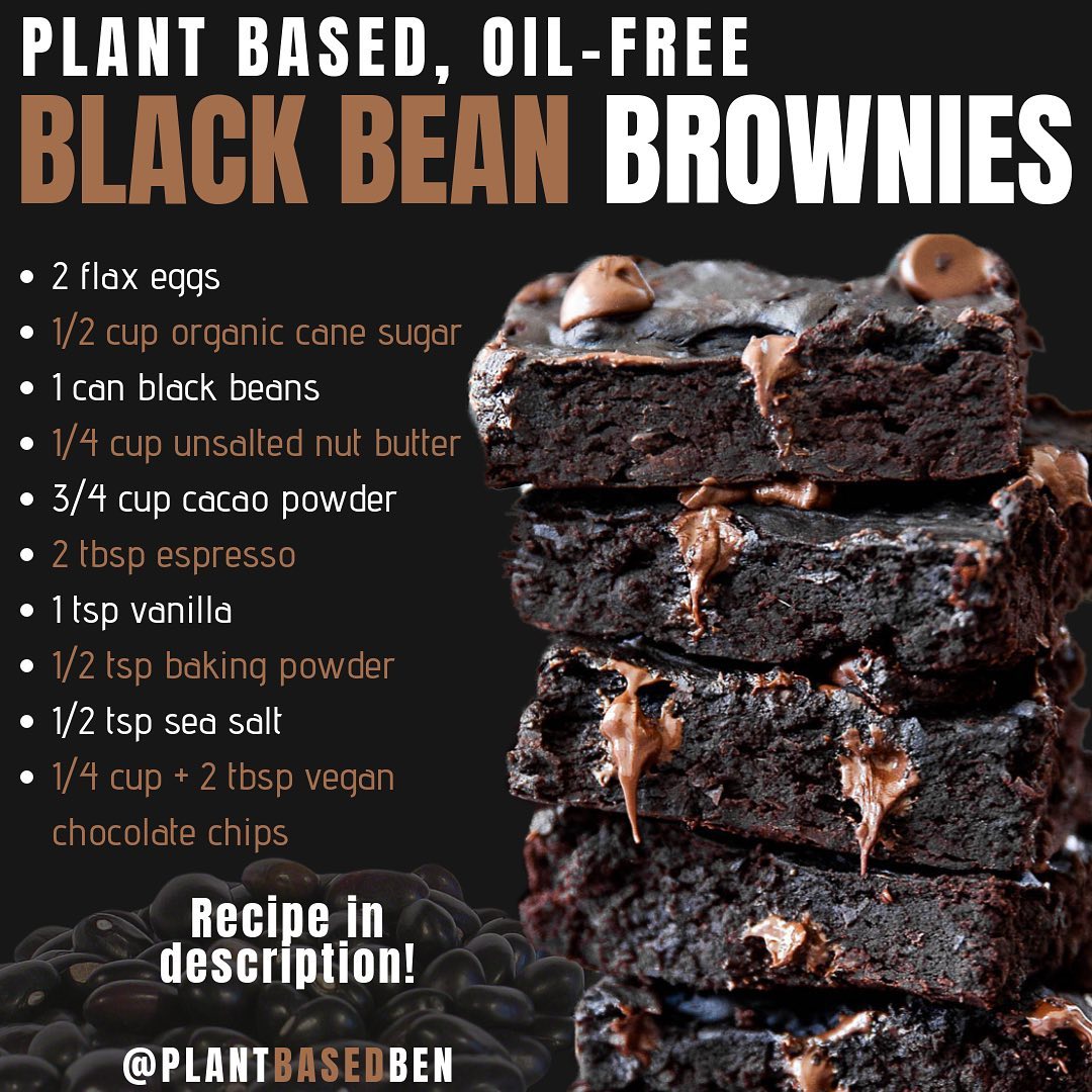 Healthy Vegan Black Bean Brownies