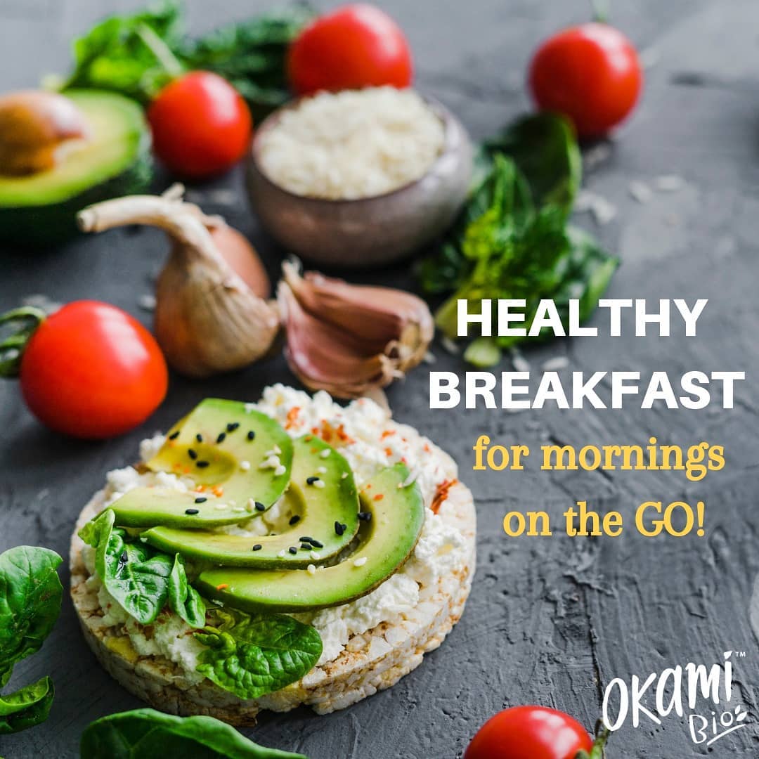 Avocado Egg Breakfast on Rice Cake