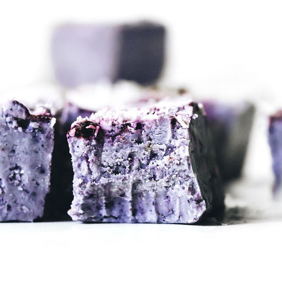 No-Bake Blueberry Freezer Fudge