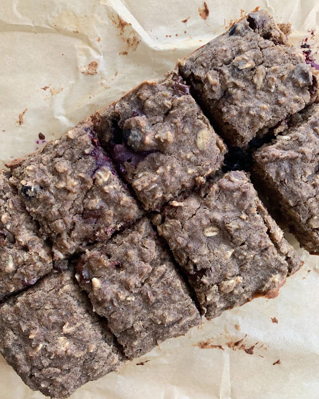 Blueberry Chocolate Breakfast Bars