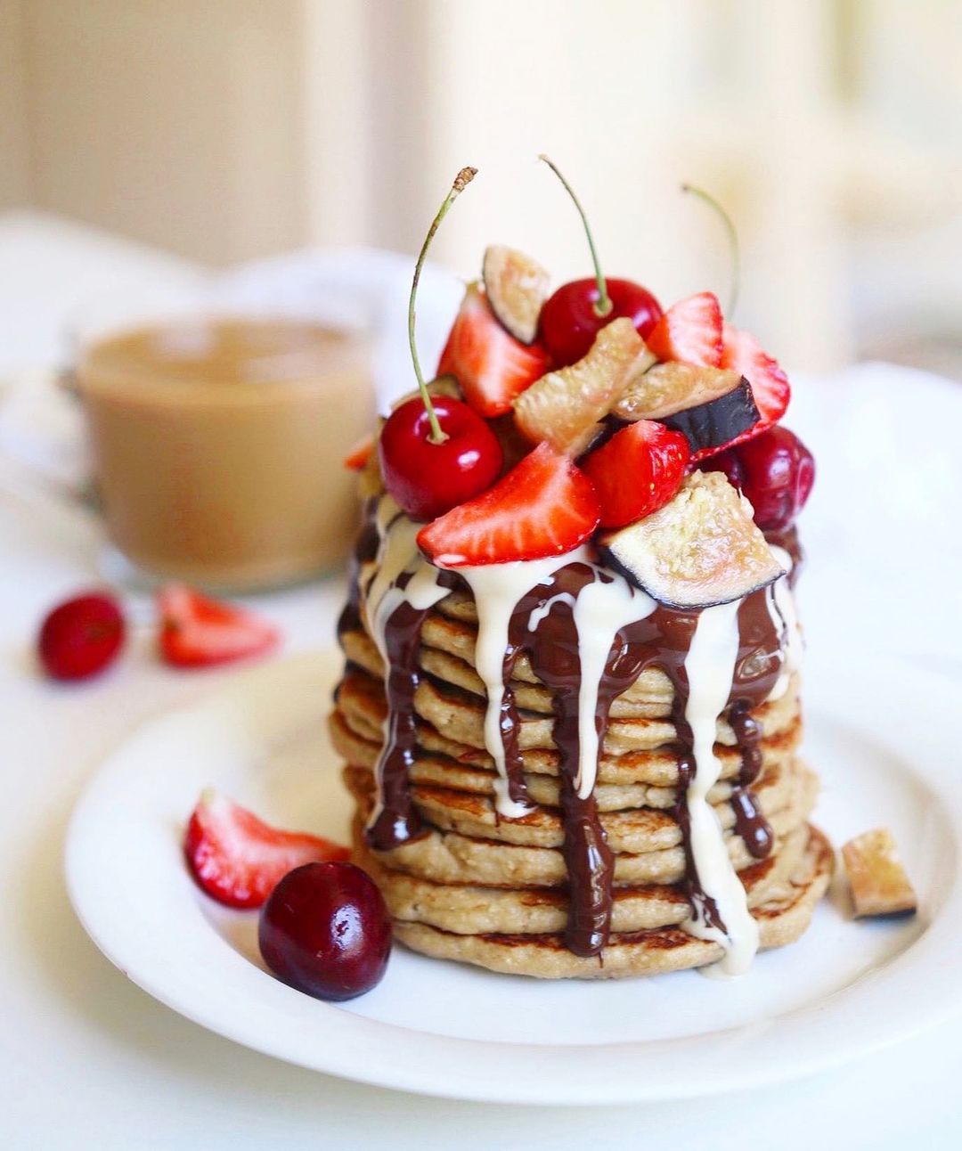 Healthy Oat Flour Pancakes with Banana