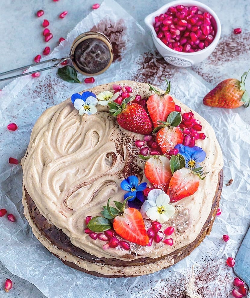 Vegan Coffee Marble Cake