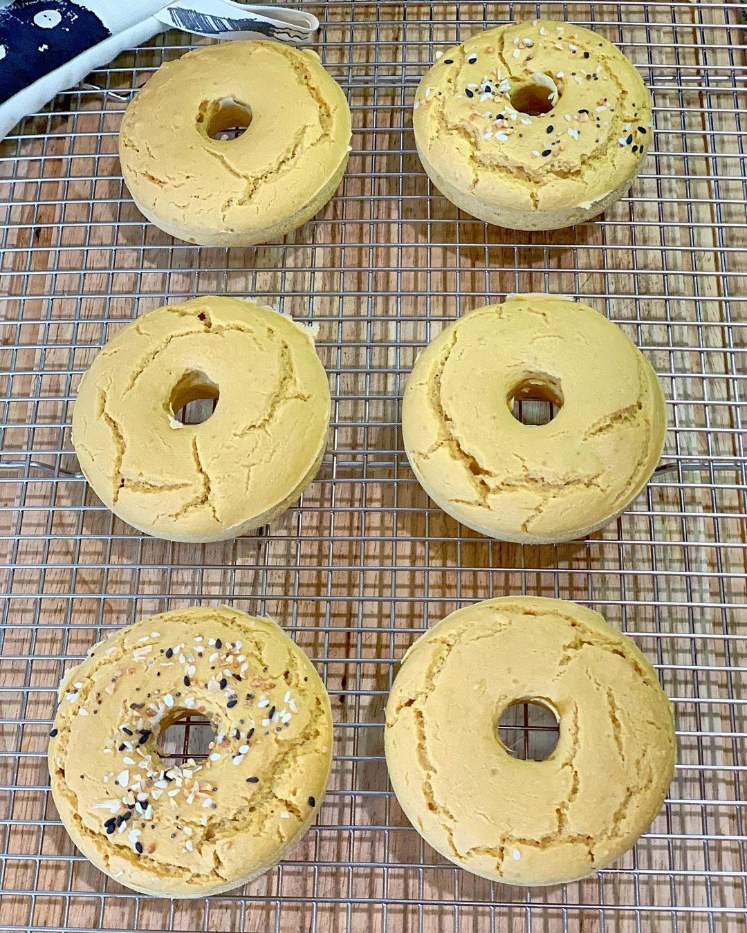 Easy Four Ingredient Bagel Donut Bread