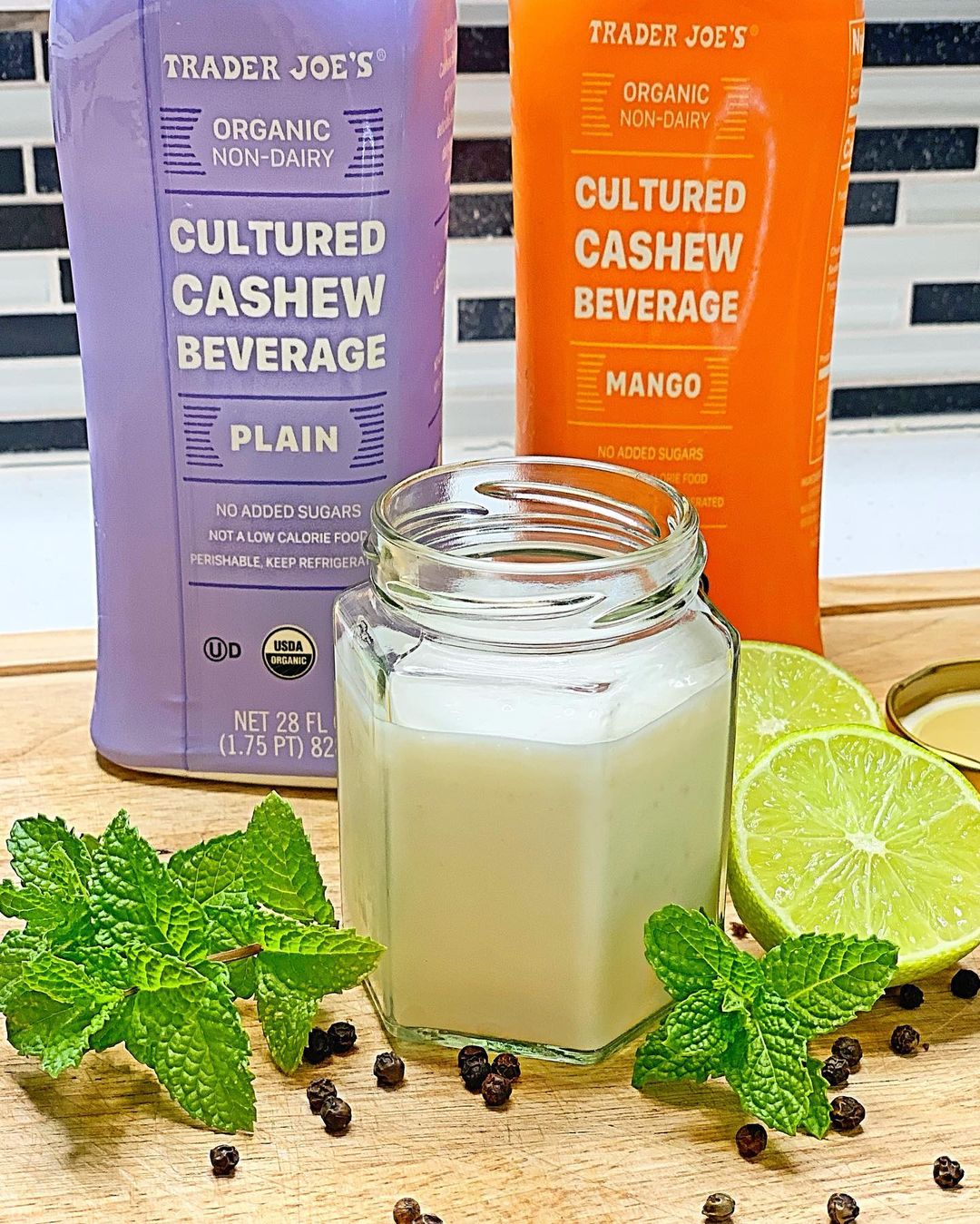 Simple Vegan Yogurt Dressing with Mint