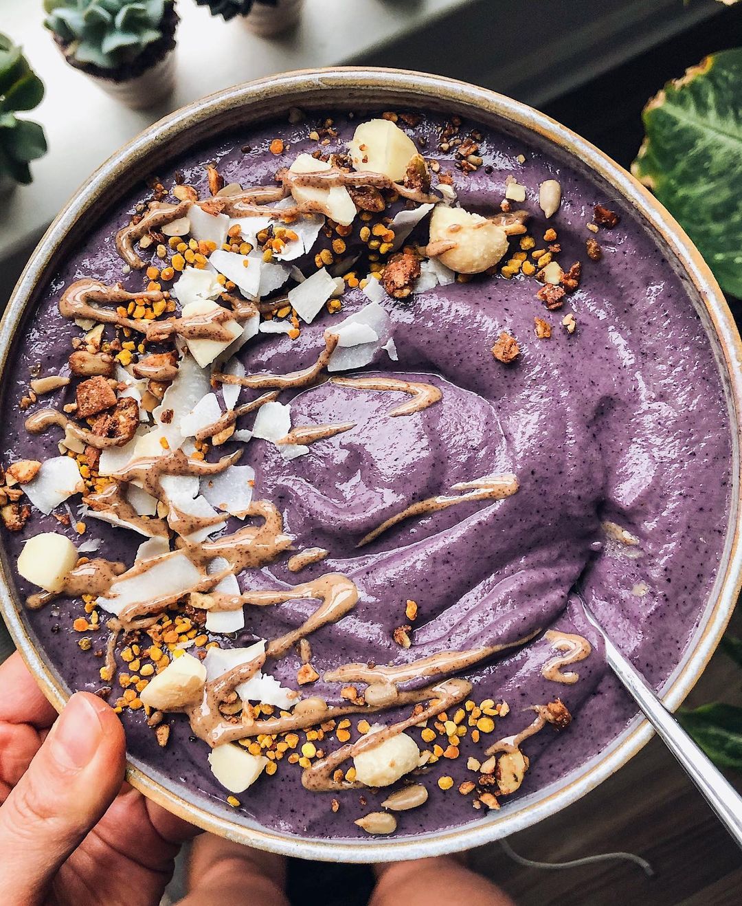 Blueberry Almond Butter Smoothie