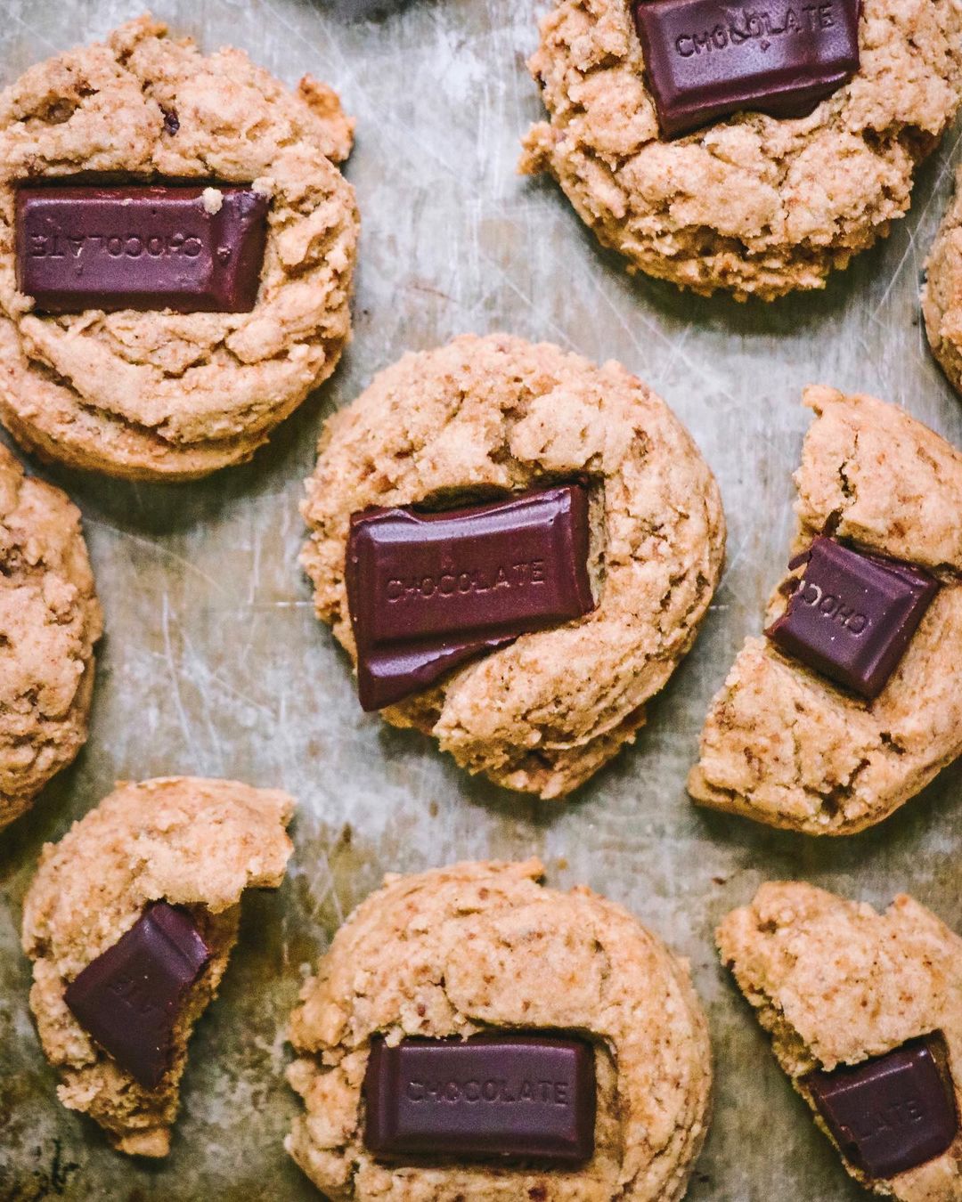 Vegan Chocolate Bar Cookies
