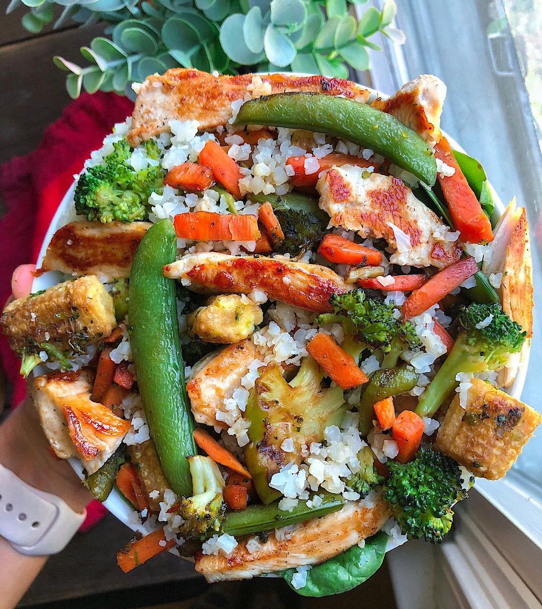 Easy Chicken Stir Fry with Cauliflower Rice