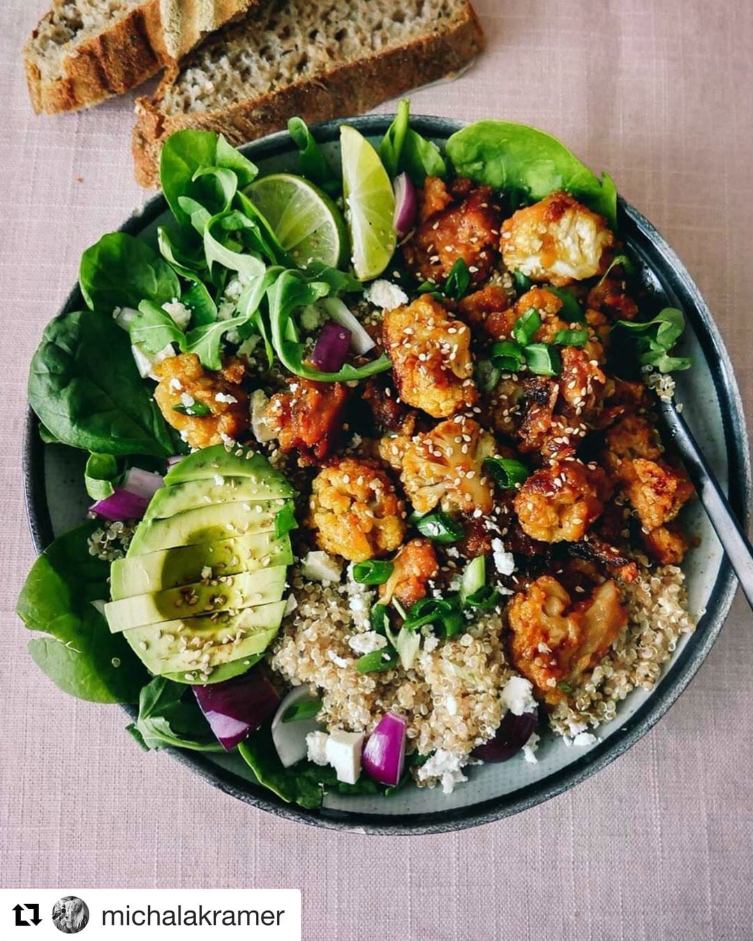 Crispy Oven-Baked Cauliflower Salad