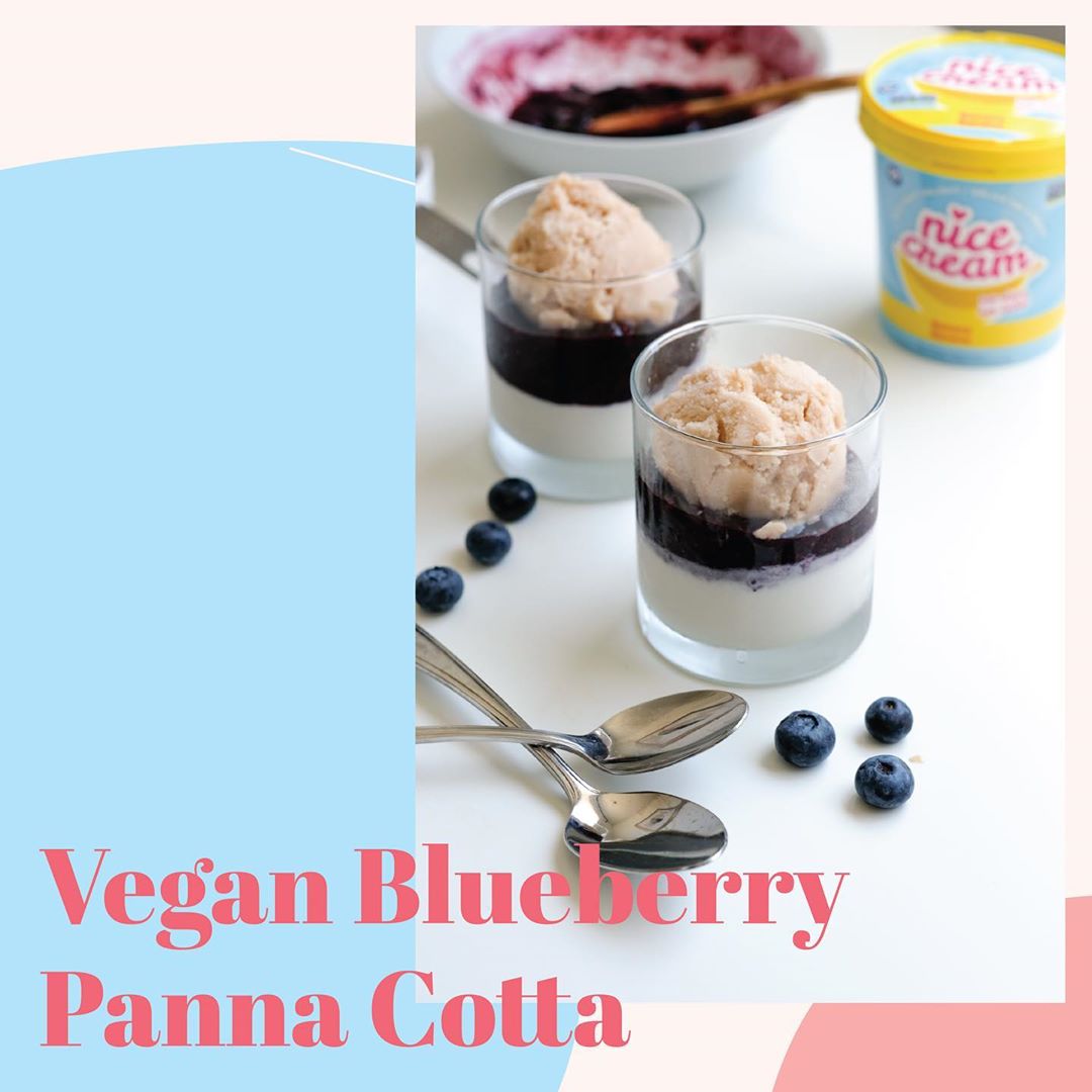 Vegan Blueberry Panna Cotta