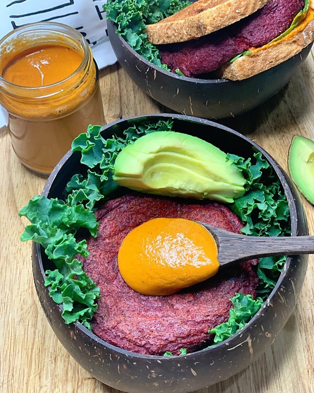Vegan Beet Burgers with Pineapple Habanero Mayo