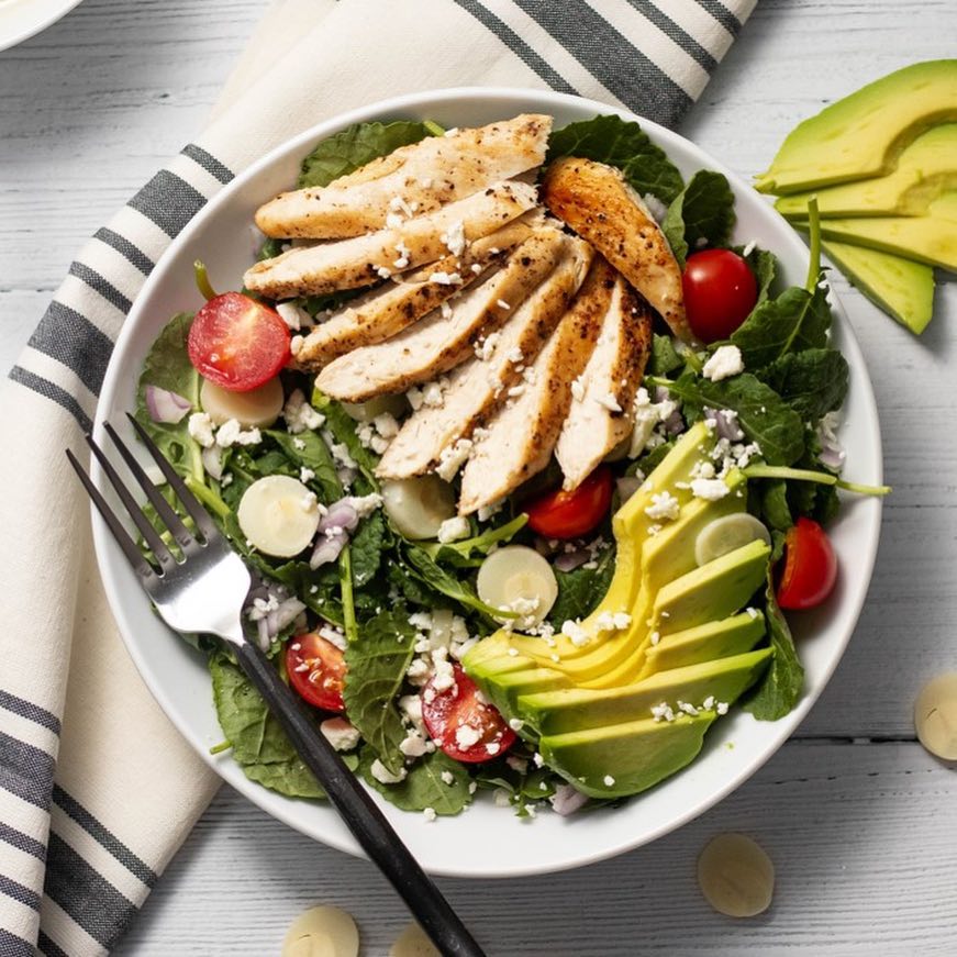 Kale, Chicken & Hearts of Palm Salad
