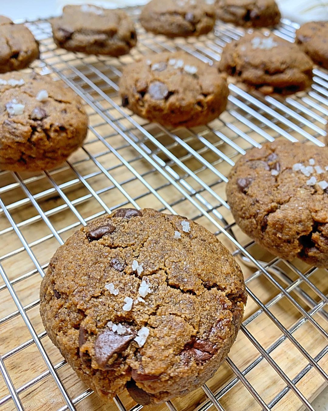 Vegan Gluten-Free Tahini Chocolate Chip Cookies