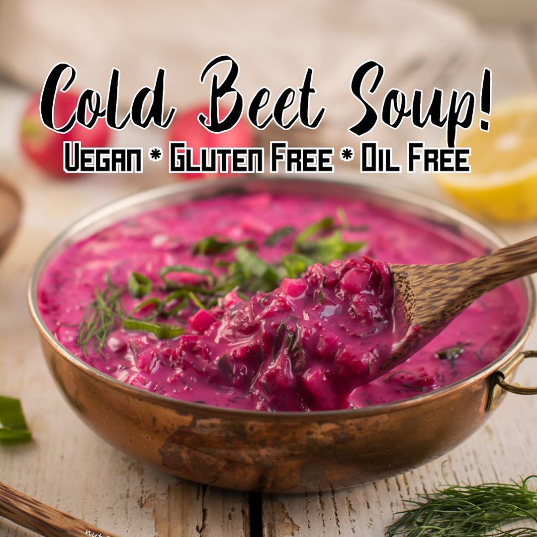 Chilled Beet Soup with Yogurt and Herbs