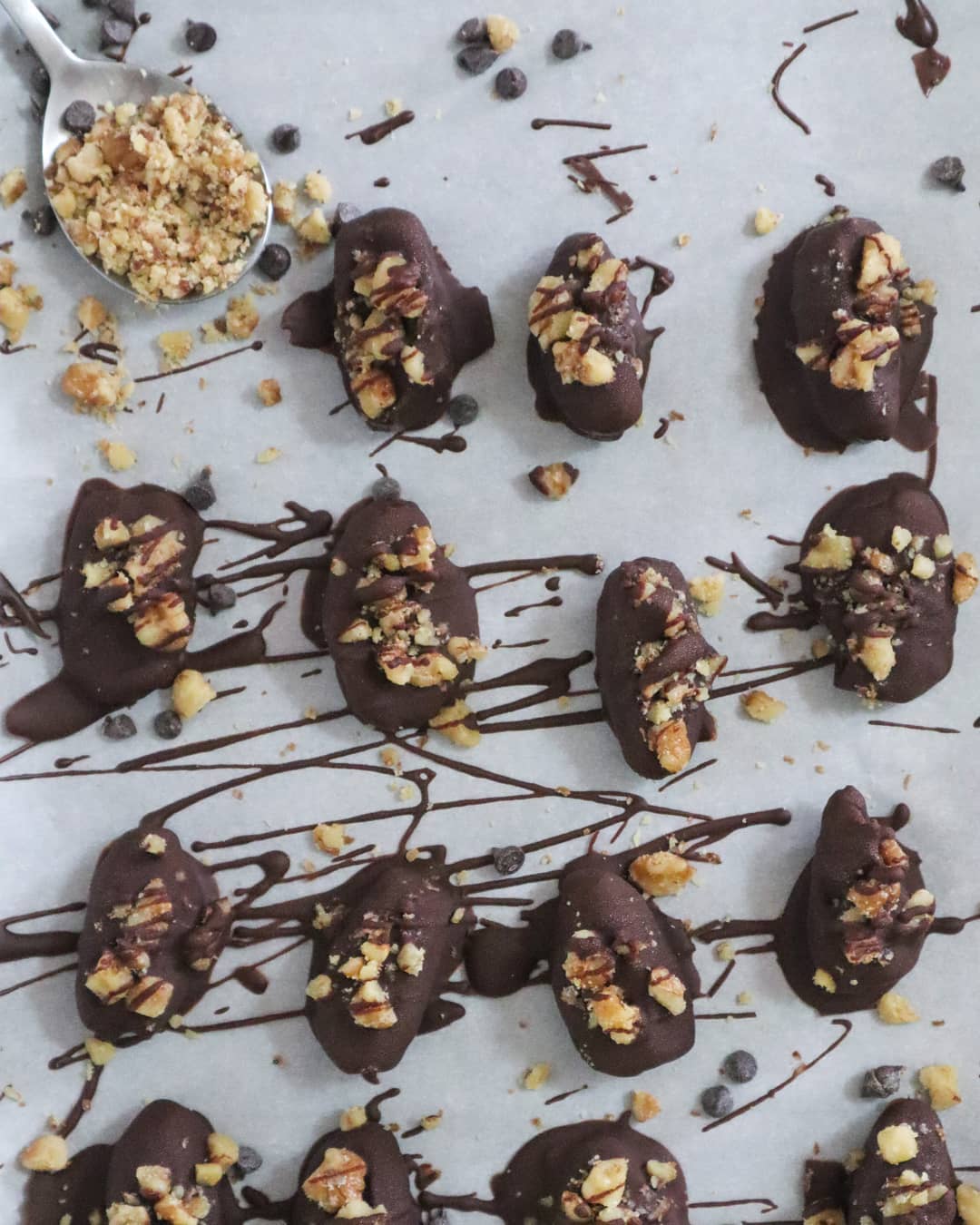 Tasty Chocolate Covered Dates with Walnuts