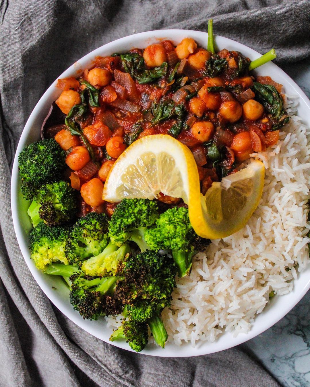 Spinach Tomato Chickpeas