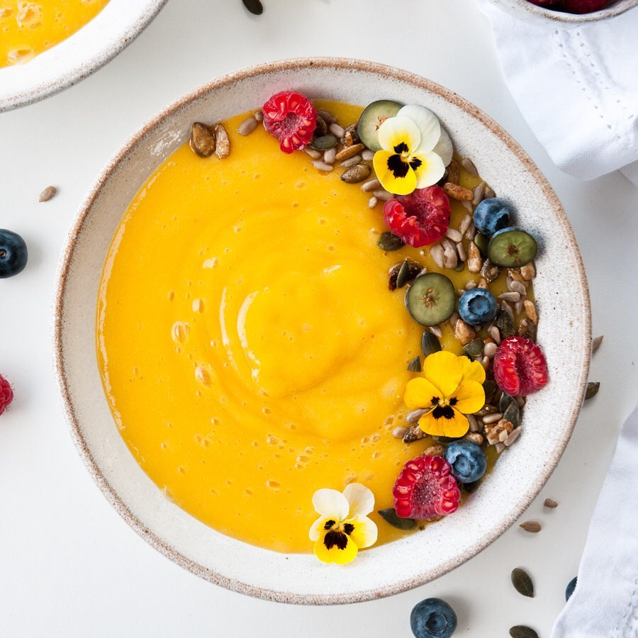 Simple Mango Banana Smoothie with Orange Juice