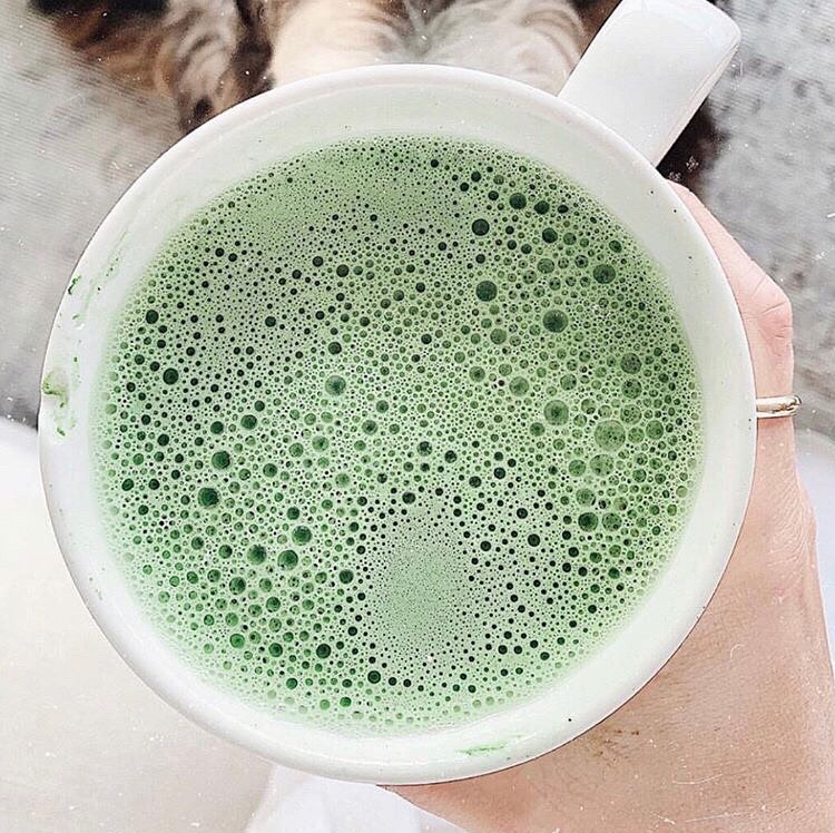 Nourishing Coconut Milk Spirulina Drink