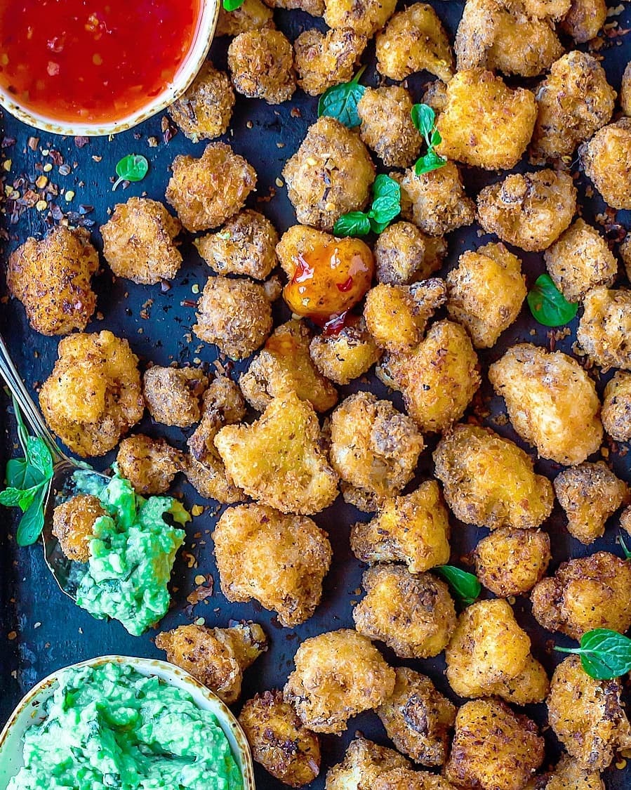 Fried Cauliflower Popcorn with Spices