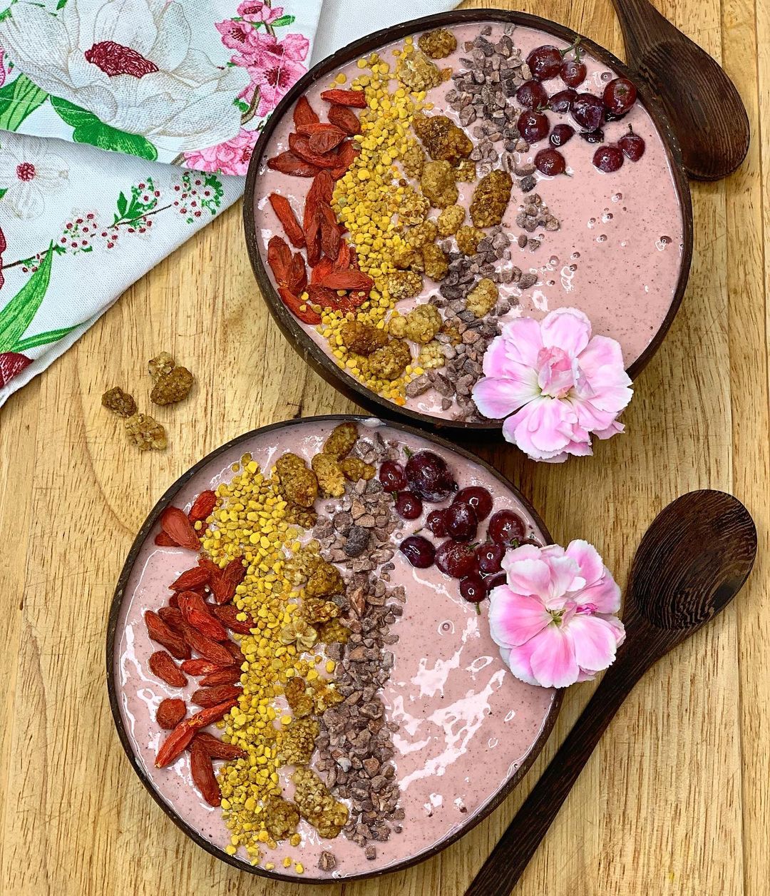 Refreshing Rose Smoothie Bowl Delight