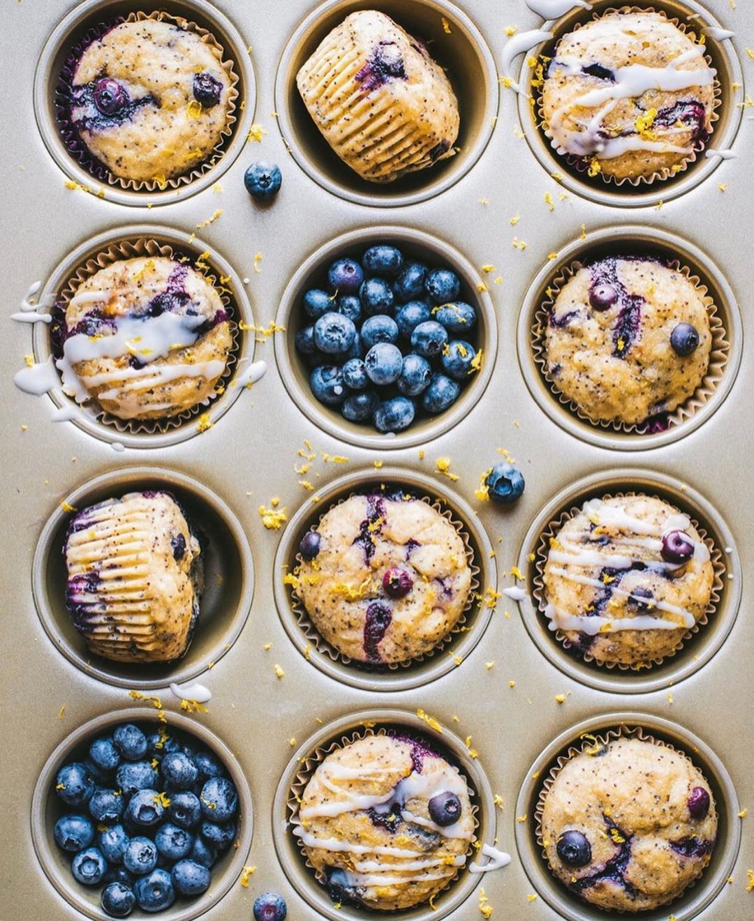 Vegan Blueberry Lemon Poppy Seed Muffins