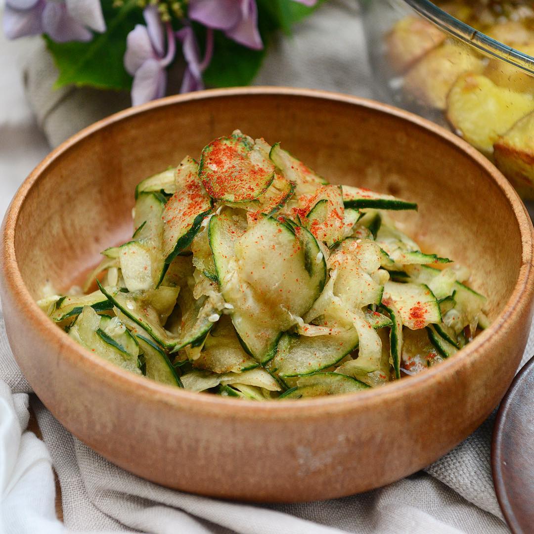 Spicy Cucumber Salad Eastern European Style