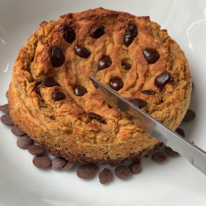 Black Bean Chickpea Brownie for One