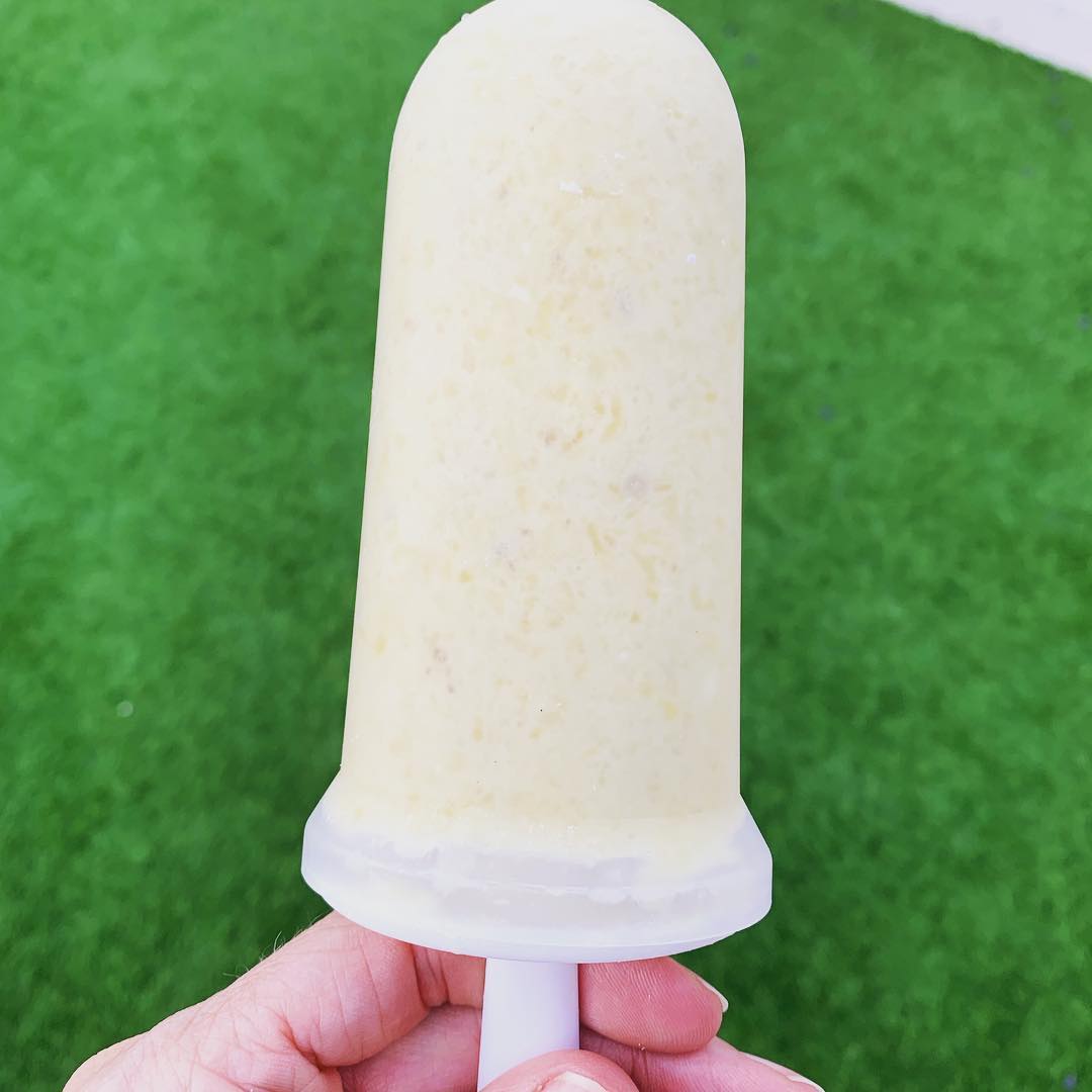 Dairy-Free Mango Banana Ice Lollies