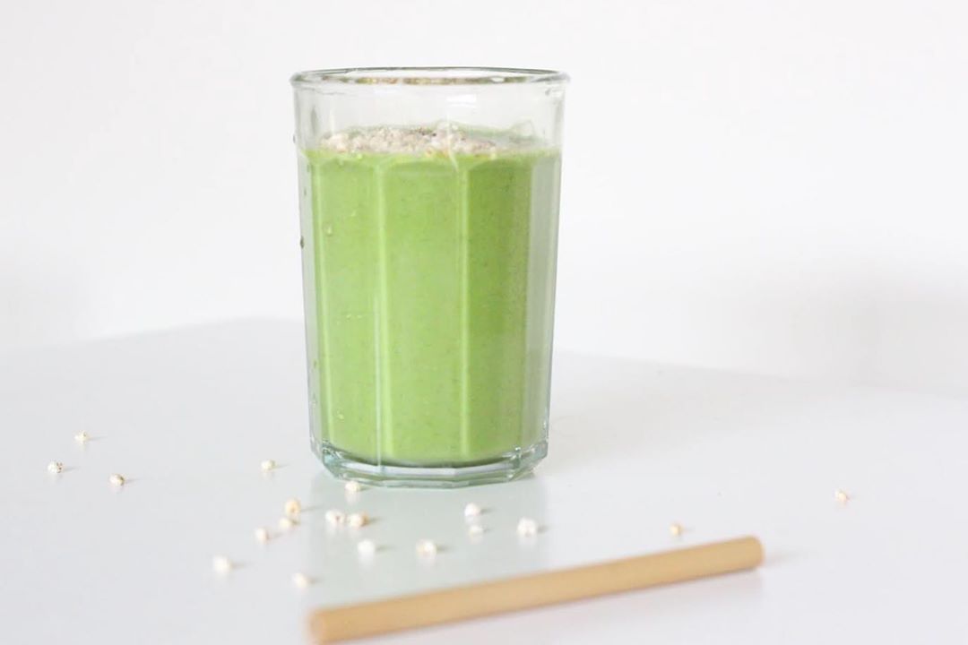 Green Tea Apple Smoothie with Spinach