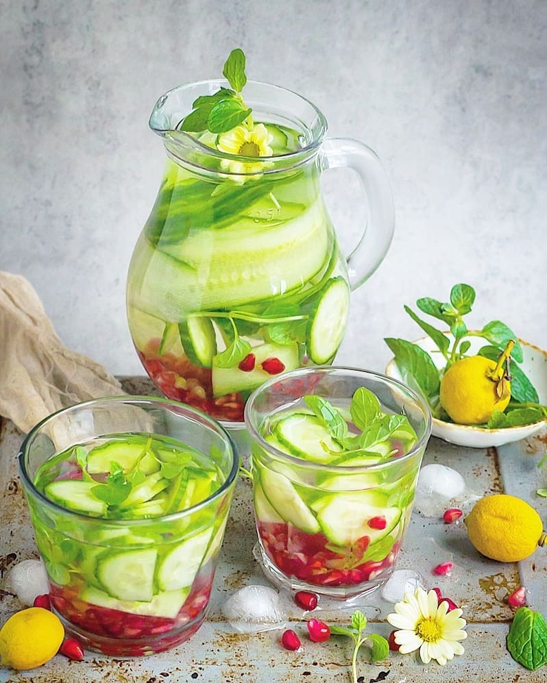 Cucumber Lemon Infused Water