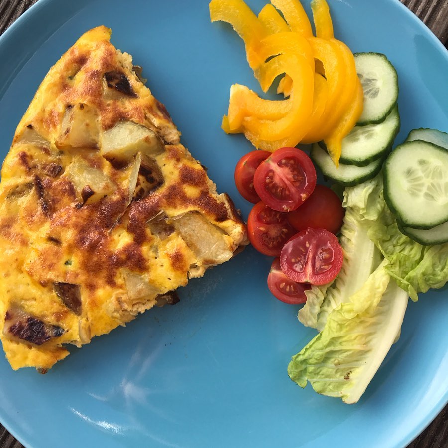 Summer Frittata with Potatoes and Courgette