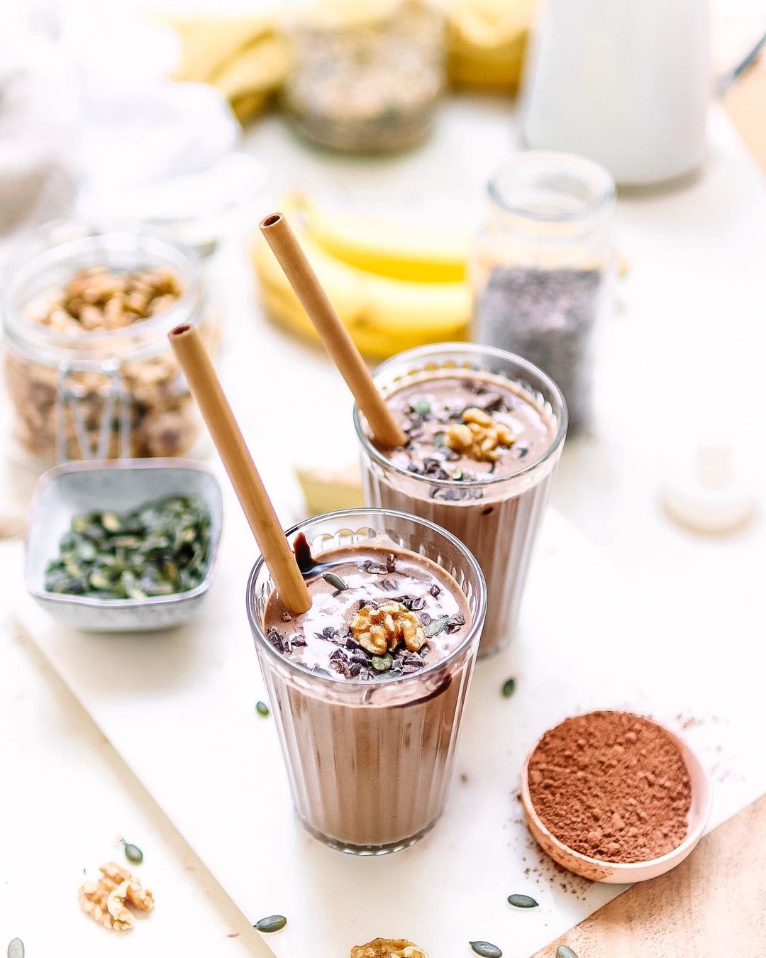 Cacao Ginger Walnut Smoothie