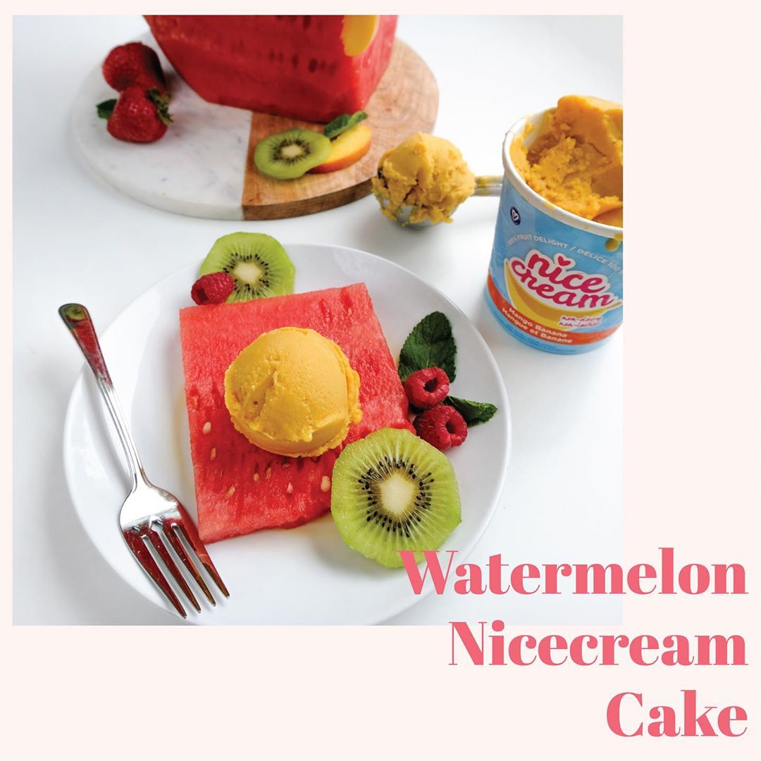 Watermelon Fruit Tiered Cake