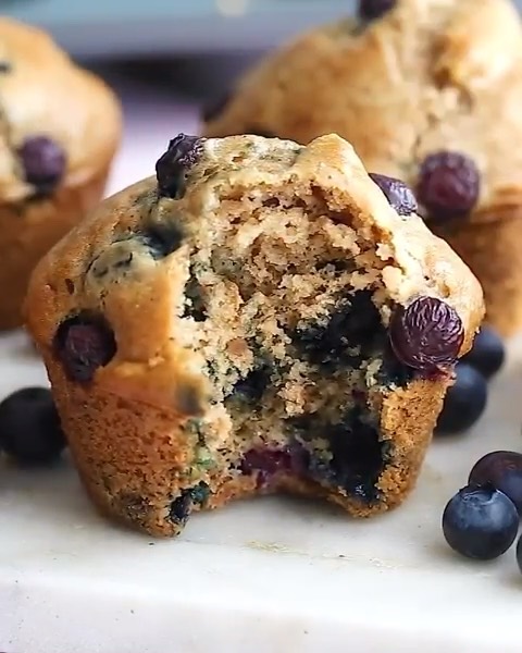 Vegan Blueberry Muffins