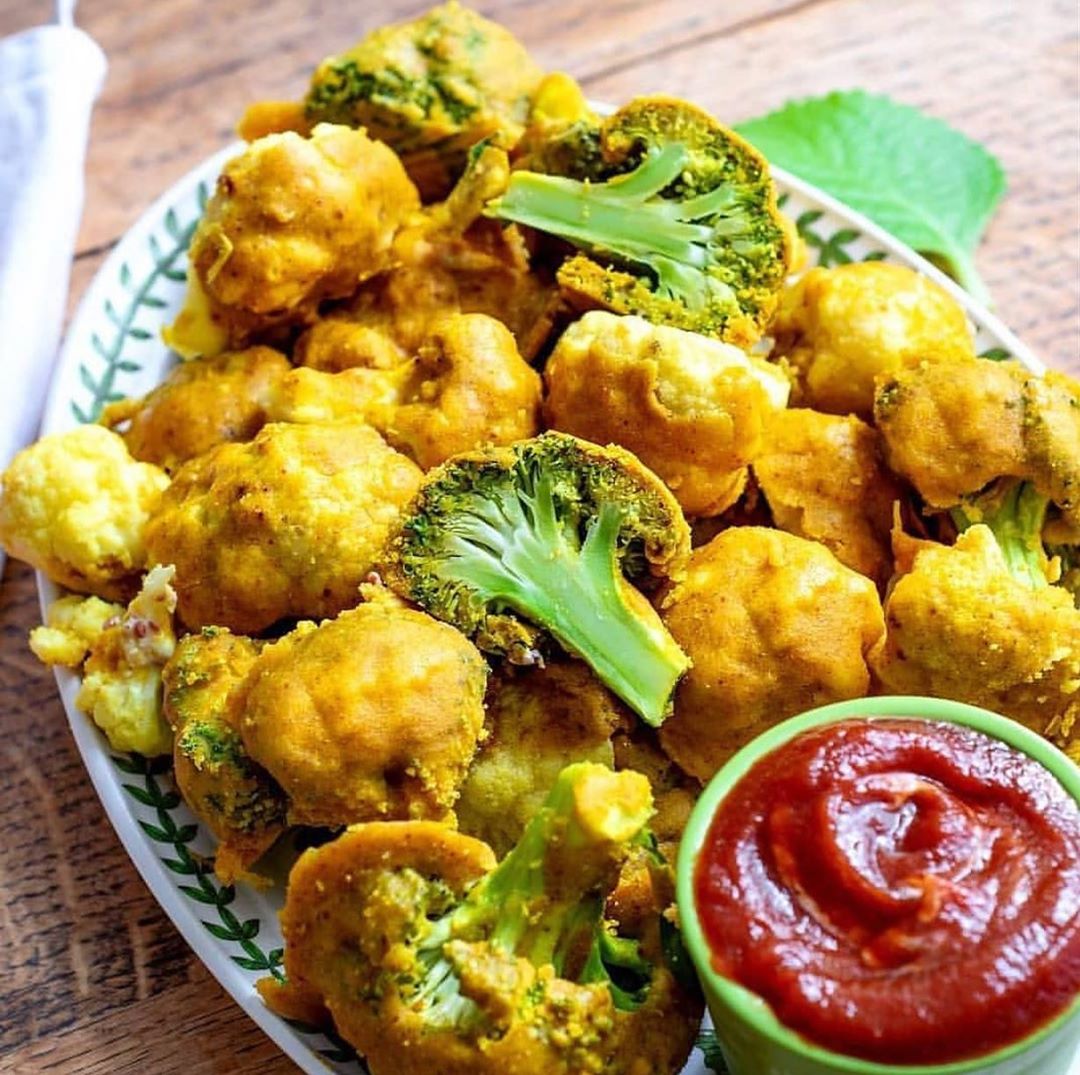 Vegan Cauli-ccoli Wings Baked with Tikka Masala