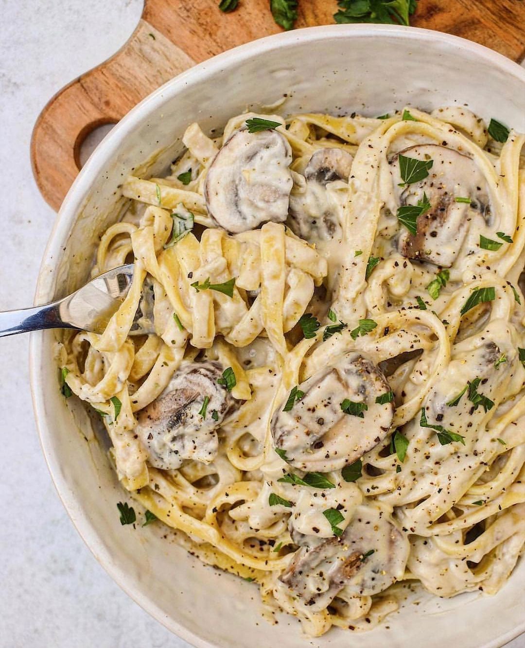 Vegan Fettuccine Alfredo