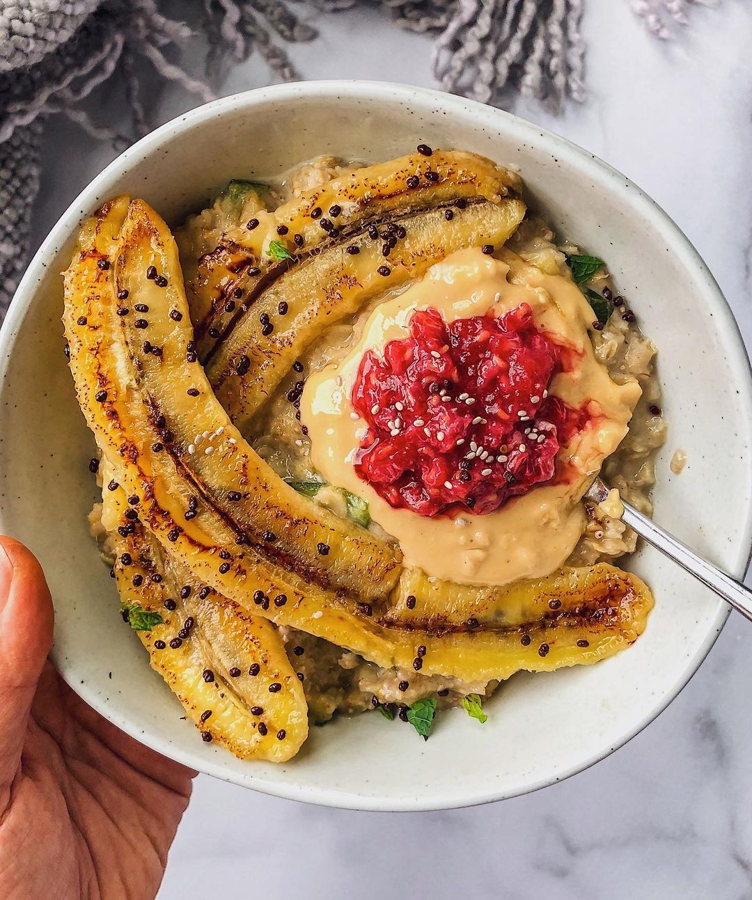 Creamy Peanut Butter and Jelly Overnight Oats
