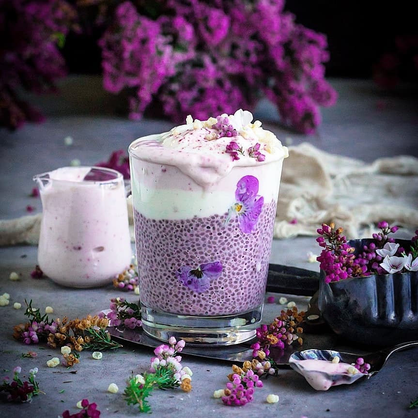 Healthy Beetroot Chia Pudding Breakfast Treat