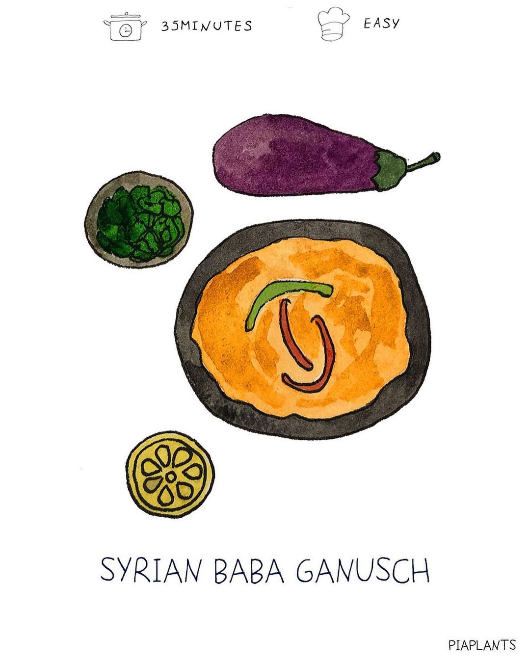 Delicious Eggplant Dip with Tahini and Spices