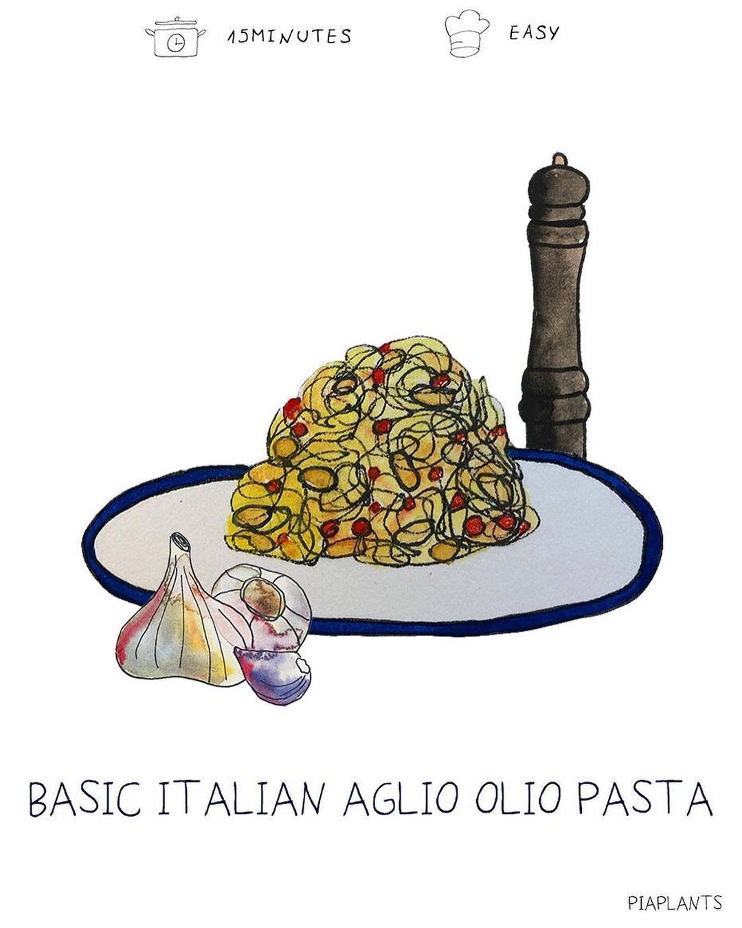 Spaghetti with Garlic and Olive Oil