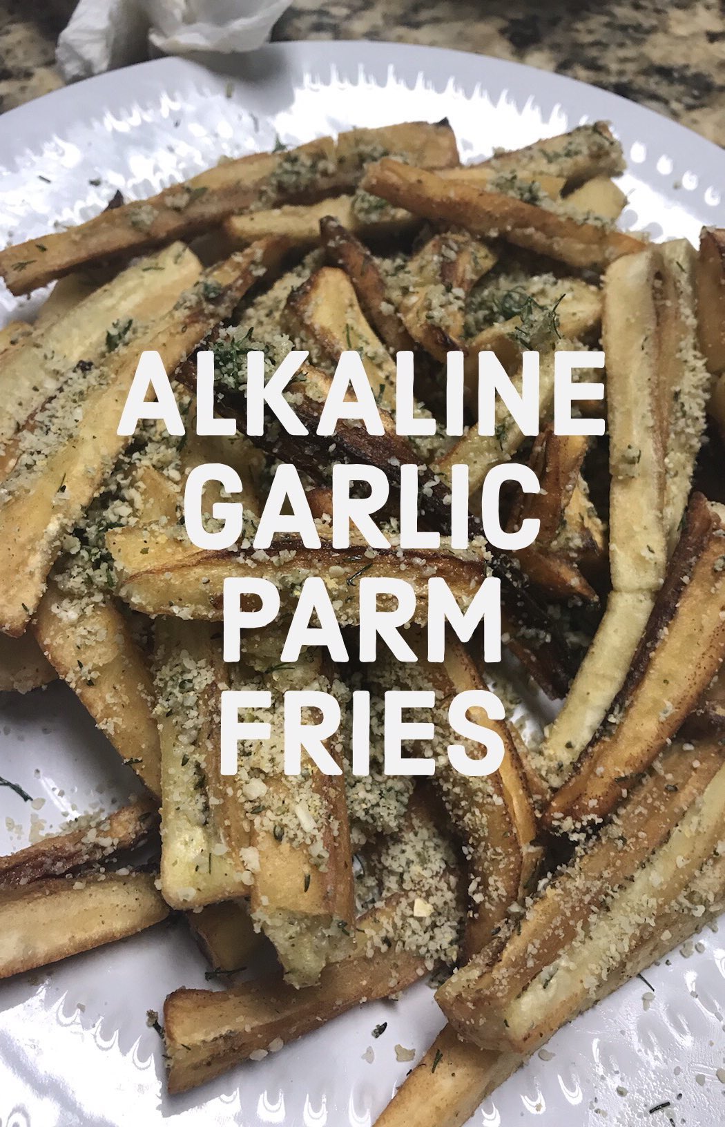 Alkaline Vegan Banana Fries with Cheese