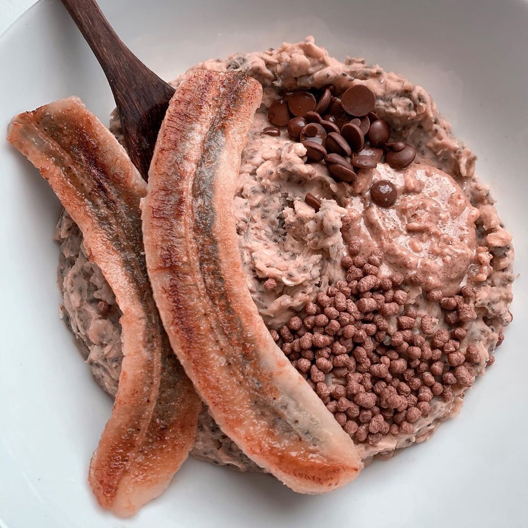Coffee Walnut Protein Oats Bowl