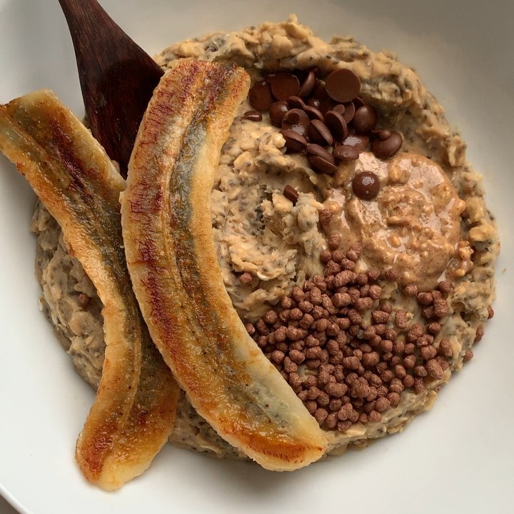 Coffee Walnut Protein Oats Bowl