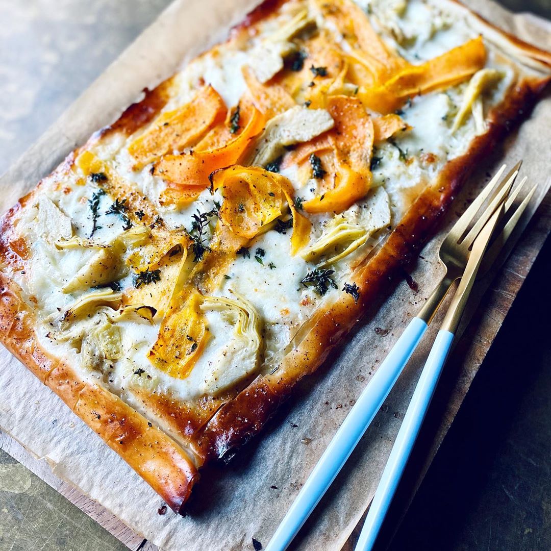 Carrot, Artichoke and Fennel Tart