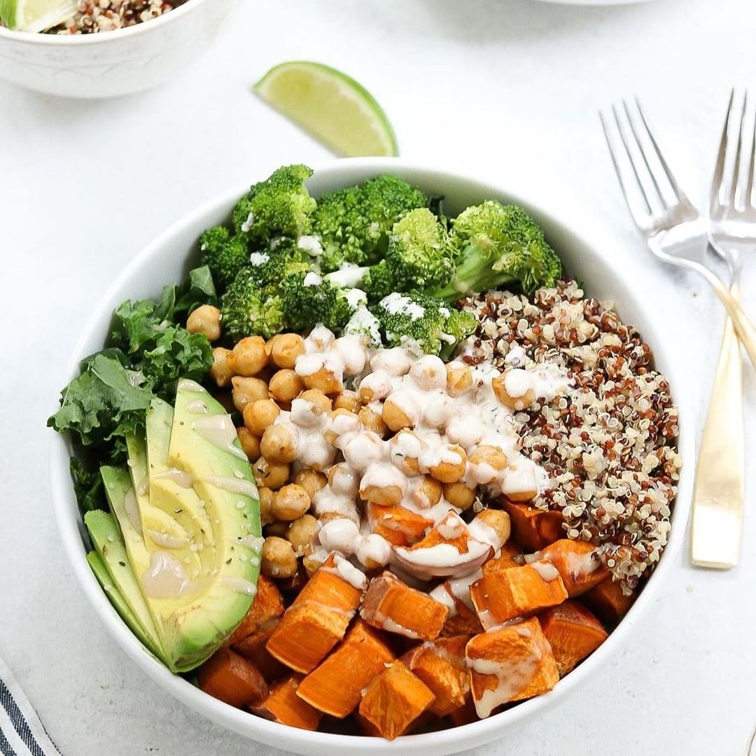 Sweet Potato Chickpea Buddha Bowl