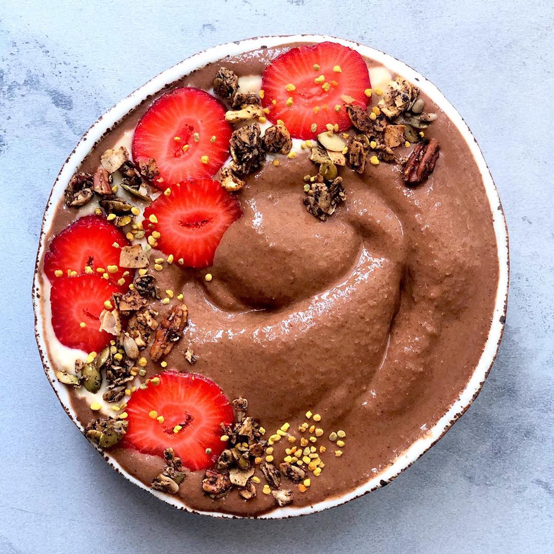 Vegan Chocolate Sweet Potato Smoothie