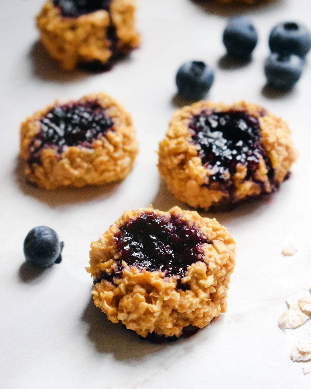 Sweet Potato and Blueberry Jam Cookies