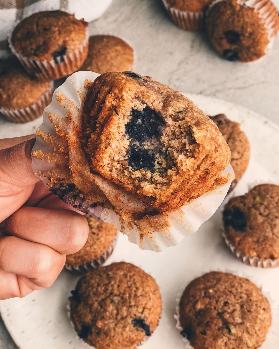 Grab-And-Go Blueberry Zucchini Muffins