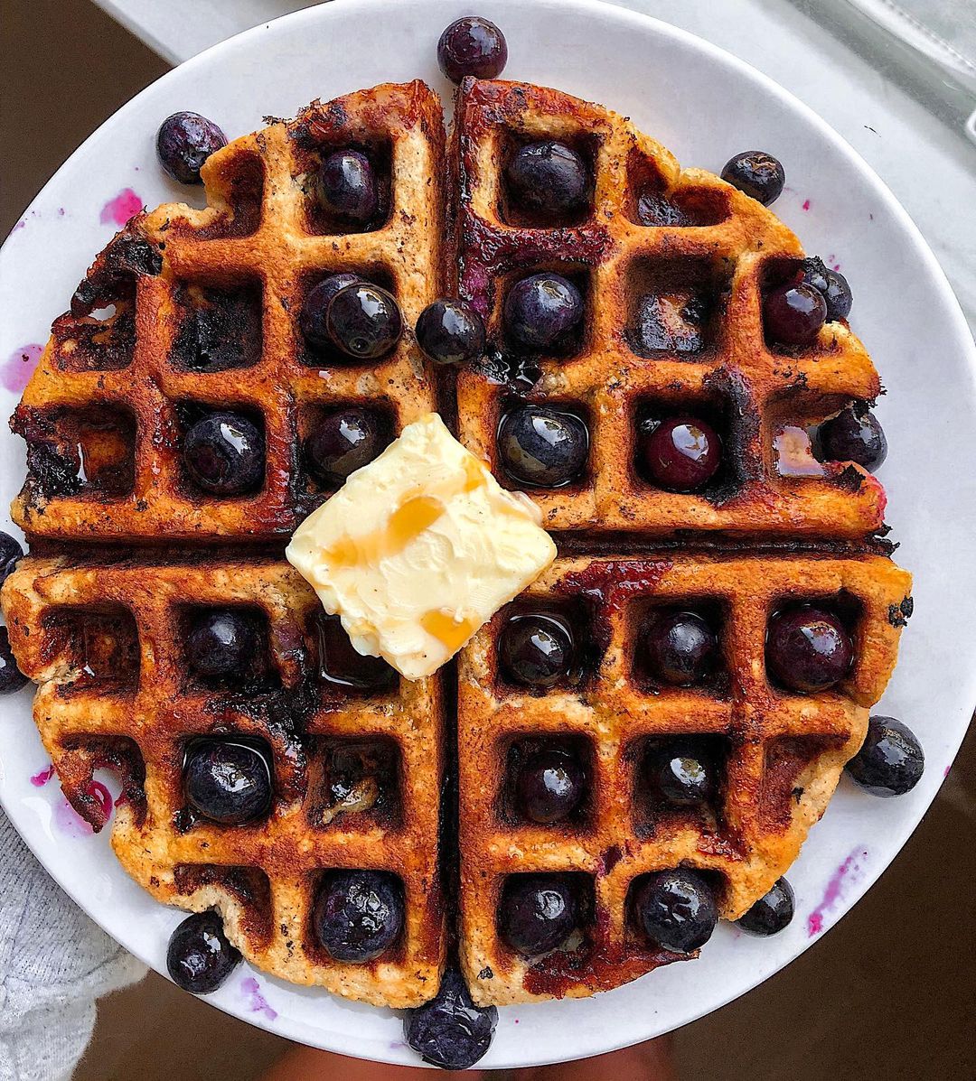 Paleo Blueberry Waffles